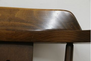 和製ビンテージ　飛騨家具　WINDS太平　木の温もりあふれるチェア(板座チェア、ダイニングチェア、ヴィンテージ)(R-074376)