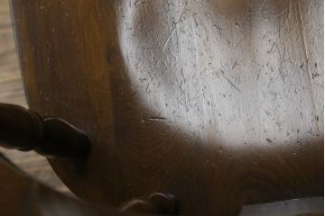 和製ビンテージ　飛騨家具　WINDS太平　木の温もりあふれるチェア(板座チェア、ダイニングチェア、ヴィンテージ)(R-074376)