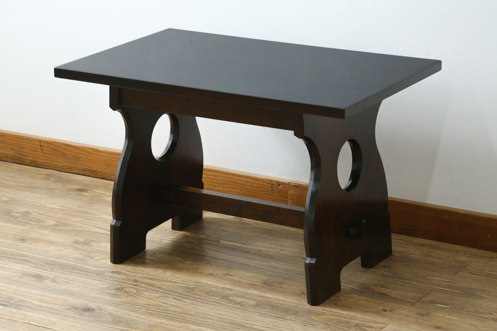 和製ヴィンテージ　松本民芸家具　和モダンスタイルにおすすめの#12型茶卓　(R-074377)