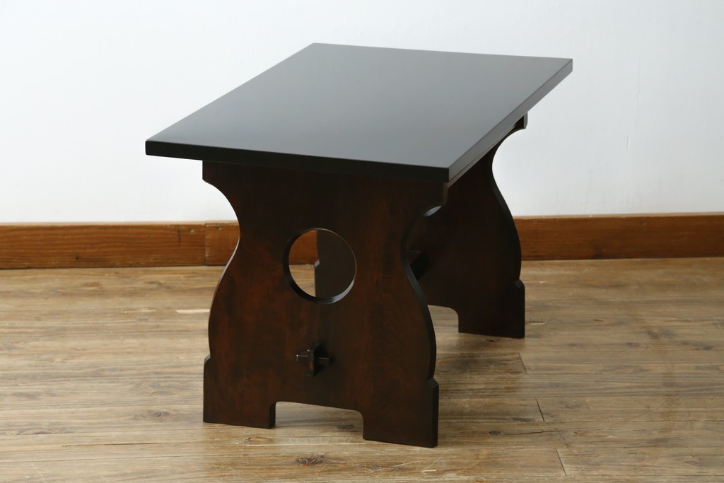 和製ヴィンテージ　松本民芸家具　和モダンスタイルにおすすめの#12型茶卓　(R-074377)