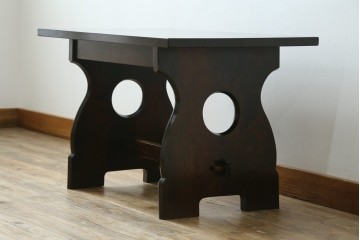 和製ヴィンテージ　松本民芸家具　和モダンスタイルにおすすめの#12型茶卓　(R-074377)