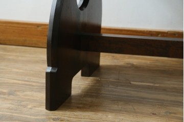 和製ヴィンテージ　松本民芸家具　和モダンスタイルにおすすめの#12型茶卓　(R-074377)