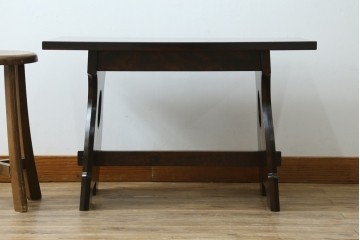 和製ヴィンテージ　松本民芸家具　和モダンスタイルにおすすめの#12型茶卓　(R-074377)