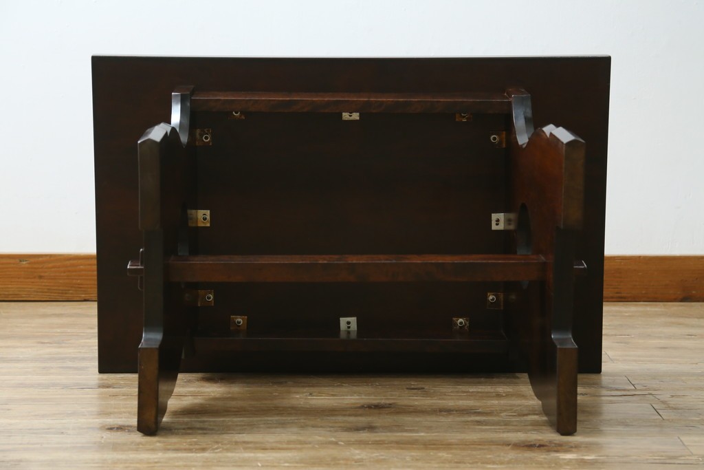 和製ヴィンテージ　松本民芸家具　和モダンスタイルにおすすめの#12型茶卓　(R-074377)