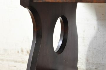 和製ビンテージ　松本民芸家具　和モダンスタイルにおすすめの#12型茶卓(サイドテーブル、花台、飾り台、ヴィンテージ)(R-074377)