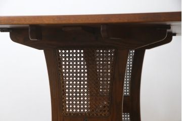 中古　三越家具　カントリーハウス　ブルージュ　涼しげな脚のデザインが目を惹くバタフライダイニングテーブル(バタフライテーブル、エクステンションテーブル、食卓、2人掛け)(R-074380)