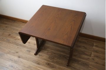 中古　三越家具　カントリーハウス　ブルージュ　涼しげな脚のデザインが目を惹くバタフライダイニングテーブル(バタフライテーブル、エクステンションテーブル、食卓、2人掛け)(R-074380)