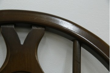 イギリスヴィンテージ　ERCOL(アーコール)　アザミの透かし彫りが上品な印象を与えるシスルバックチェア4脚セット　(R-074384)