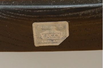 イギリスヴィンテージ　ERCOL(アーコール)　アザミの透かし彫りが上品な印象を与えるシスルバックチェア4脚セット　(R-074384)