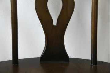 イギリスヴィンテージ　ERCOL(アーコール)　アザミの透かし彫りが上品な印象を与えるシスルバックチェア4脚セット　(R-074384)