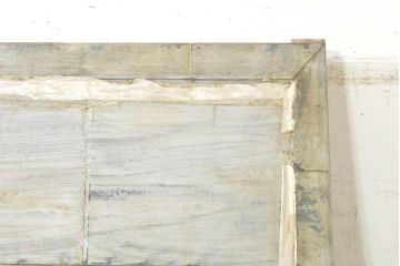 アンティーク建具　重厚な佇まいが存在感のある鉄板張りの蔵戸1枚(鉄扉、玄関戸、引き戸)(R-074386)