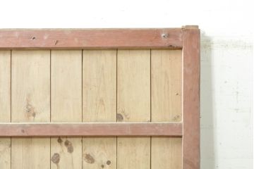 アンティーク建具　重厚な佇まいが存在感のある鉄板張りの蔵戸1枚(鉄扉、玄関戸、引き戸)(R-074386)