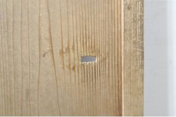 アンティーク建具　古い木味が素敵!レトロな雰囲気溢れる幅狭扉1枚(ガラス扉、木製扉、建具)(R-074396)