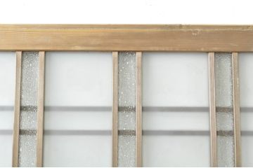 アンティーク建具　大正ロマン　古い木味が趣のあるガラス戸1枚(引き戸、建具)(R-074397)