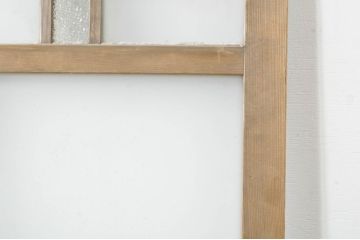 アンティーク建具　大正ロマン　古い木味が趣のあるガラス戸1枚(引き戸、建具)(R-074397)