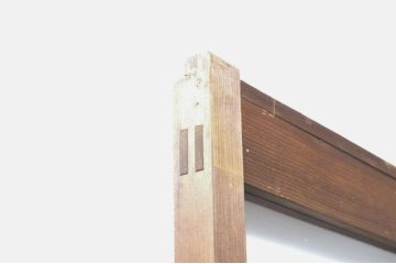 アンティーク建具　大正ロマンな雰囲気を盛り上げる幅狭ガラス戸4枚セット(引き戸、建具)(R-074398)