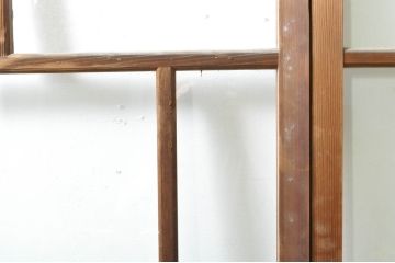 アンティーク建具　大正ロマンな雰囲気を盛り上げる幅狭ガラス戸4枚セット(引き戸、建具)(R-074398)