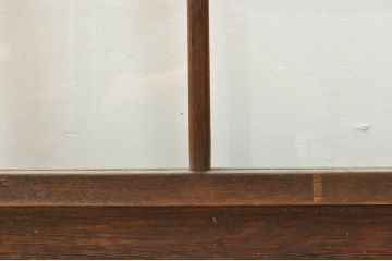 アンティーク建具　大正ロマンな雰囲気を盛り上げる幅狭ガラス戸4枚セット(引き戸、建具)(R-074398)