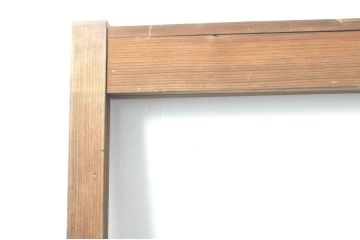 アンティーク建具　大正ロマンな雰囲気を盛り上げる幅狭ガラス戸4枚セット(引き戸、建具)(R-074398)