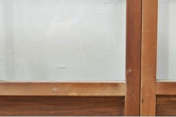 アンティーク建具　大正ロマンな雰囲気を盛り上げる幅狭ガラス戸4枚セット(引き戸、建具)(R-074398)