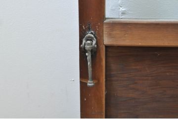 アンティーク建具　大正ロマンな雰囲気を盛り上げる幅狭ガラス戸4枚セット(引き戸、建具)(R-074398)