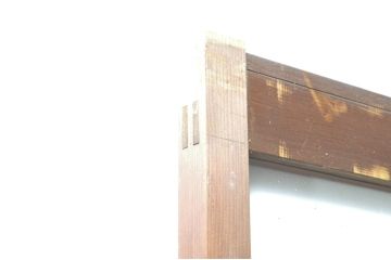 アンティーク建具　大正ロマンな雰囲気を盛り上げる幅狭ガラス戸4枚セット(引き戸、建具)(R-074399)
