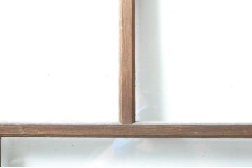 アンティーク建具　大正ロマンな雰囲気を盛り上げる幅狭ガラス戸4枚セット(引き戸、建具)(R-074399)