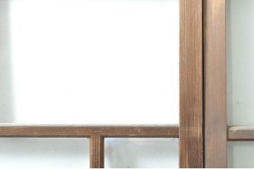 アンティーク建具　大正ロマンな雰囲気を盛り上げる幅狭ガラス戸4枚セット(引き戸、建具)(R-074399)