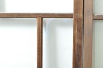 アンティーク建具　大正ロマンな雰囲気を盛り上げる幅狭ガラス戸4枚セット(引き戸、建具)(R-074399)
