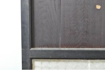 アンティーク建具　鏡板欅(ケヤキ)材　古民家インテリアにもおすすめな障子帯戸2枚セット(引き戸、板戸、格子帯戸、障子戸)(R-074400)