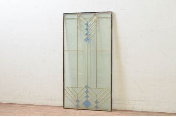 未使用品　宇宙ステーション(うちゅうステーション)　デットストック品のステンドグラス(建具、ドア、窓、照明、衝い立て、衝立、つい立て)(定価約15万円)(R-074405)