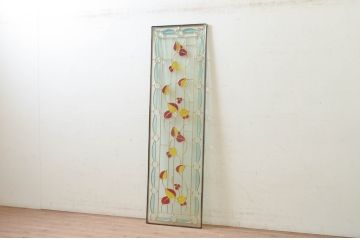 未使用品　木の実(きのみ)　デットストック品のステンドグラス(建具、ドア、窓、照明、衝い立て、衝立、つい立て)(定価約17万3千円)(R-074407)