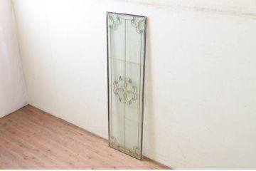 未使用品　万華鏡(まんげきょう)　デットストック品のステンドグラス(建具、ドア、窓、照明、衝い立て、衝立、つい立て)(定価約17万3千円)(R-074411)