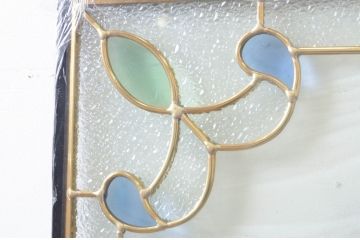 未使用品　万華鏡(まんげきょう)　デットストック品のステンドグラス(建具、ドア、窓、照明、衝い立て、衝立、つい立て)(定価約17万3千円)(R-074411)