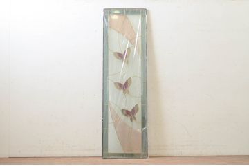 未使用品　舞蝶(まうちょう)　デットストック品のステンドグラス(建具、ドア、窓、照明、衝い立て、衝立、つい立て)(定価約17万3千円)(R-074413)