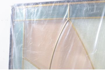 未使用品　舞蝶(まうちょう)　デットストック品のステンドグラス(建具、ドア、窓、照明、衝い立て、衝立、つい立て)(定価約17万3千円)(R-074413)