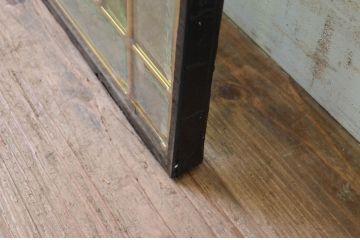 未使用品　王冠(おうかん)　デットストック品のステンドグラス(建具、ドア、窓、照明、衝い立て、衝立、つい立て)(定価約10万4千円)(R-074419)