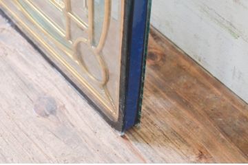 未使用品　木の実(きのみ)　デットストック品のステンドグラス(建具、ドア、窓、照明、衝い立て、衝立、つい立て)(定価約9万6千円)(R-074422)