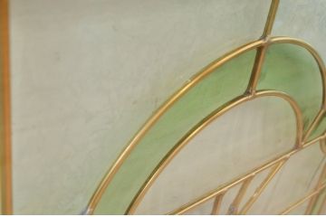 未使用品　窓辺の薔薇(まどべのばら)　デットストック品のステンドグラス(建具、ドア、窓、照明、衝い立て、衝立、つい立て)(定価約10万4千円)(R-074423)