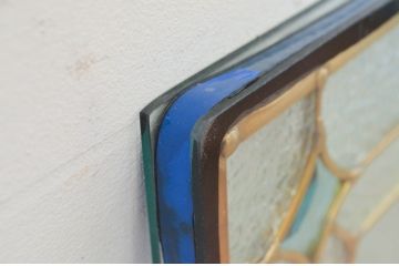 未使用品　生花(いけばな)　デットストック品のステンドグラス(建具、ドア、窓、照明、衝い立て、衝立、つい立て)(定価約10万8千円)(R-074426)
