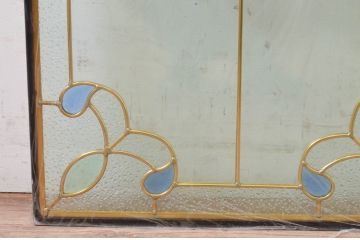 未使用品　万華鏡(まんげきょう)　デットストック品のステンドグラス(建具、ドア、窓、照明、衝い立て、衝立、つい立て)(定価約10万4千円)(R-074428)