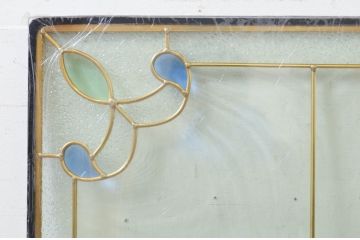 未使用品　万華鏡(まんげきょう)　デットストック品のステンドグラス(建具、ドア、窓、照明、衝い立て、衝立、つい立て)(定価約12万4千円)(R-074429)