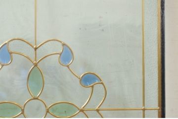 未使用品　万華鏡(まんげきょう)　デットストック品のステンドグラス(建具、ドア、窓、照明、衝い立て、衝立、つい立て)(定価約12万4千円)(R-074429)