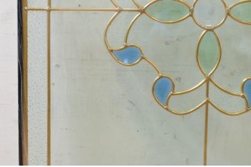 未使用品　万華鏡(まんげきょう)　デットストック品のステンドグラス(建具、ドア、窓、照明、衝い立て、衝立、つい立て)(定価約12万4千円)(R-074429)