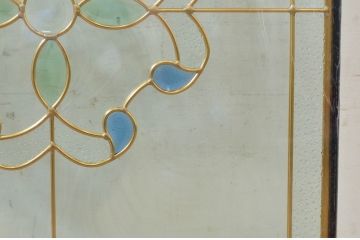 未使用品　万華鏡(まんげきょう)　デットストック品のステンドグラス(建具、ドア、窓、照明、衝い立て、衝立、つい立て)(定価約12万4千円)(R-074429)