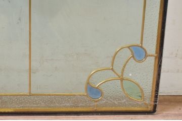 未使用品　万華鏡(まんげきょう)　デットストック品のステンドグラス(建具、ドア、窓、照明、衝い立て、衝立、つい立て)(定価約12万4千円)(R-074429)