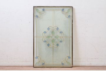未使用品　万華鏡(まんげきょう)　デットストック品のステンドグラス(建具、ドア、窓、照明、衝い立て、衝立、つい立て)(定価約12万4千円)(R-074429)
