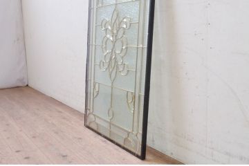 未使用品　花の滴(はなのしずく)　デットストック品のステンドグラス(建具、ドア、窓、照明、衝い立て、衝立、つい立て)(定価約9万6千円)(R-074431)
