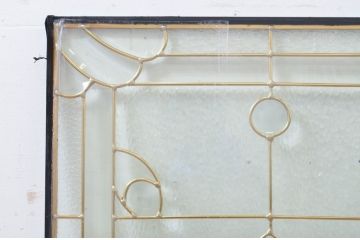 未使用品　花の滴(はなのしずく)　デットストック品のステンドグラス(建具、ドア、窓、照明、衝い立て、衝立、つい立て)(定価約9万6千円)(R-074431)