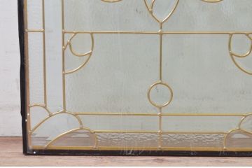 未使用品　花の滴(はなのしずく)　デットストック品のステンドグラス(建具、ドア、窓、照明、衝い立て、衝立、つい立て)(定価約9万6千円)(R-074431)